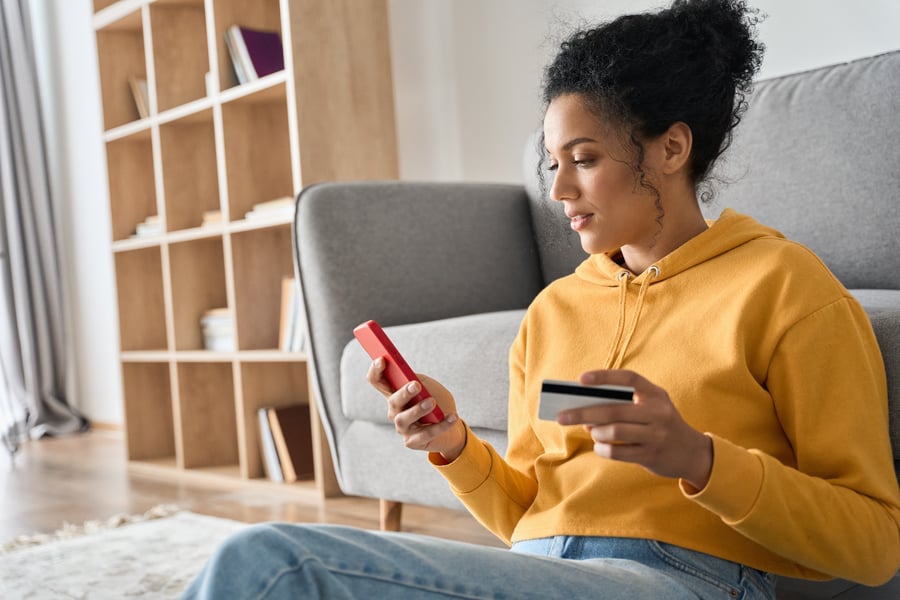Girl Shopping Online
